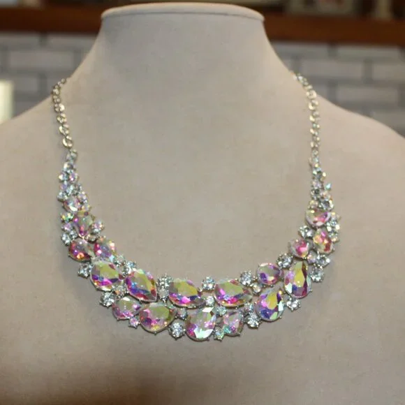 NWT Lane Bryant Statement Bling Necklace and Matching earrings STUNNING! - Picture 7 of 9